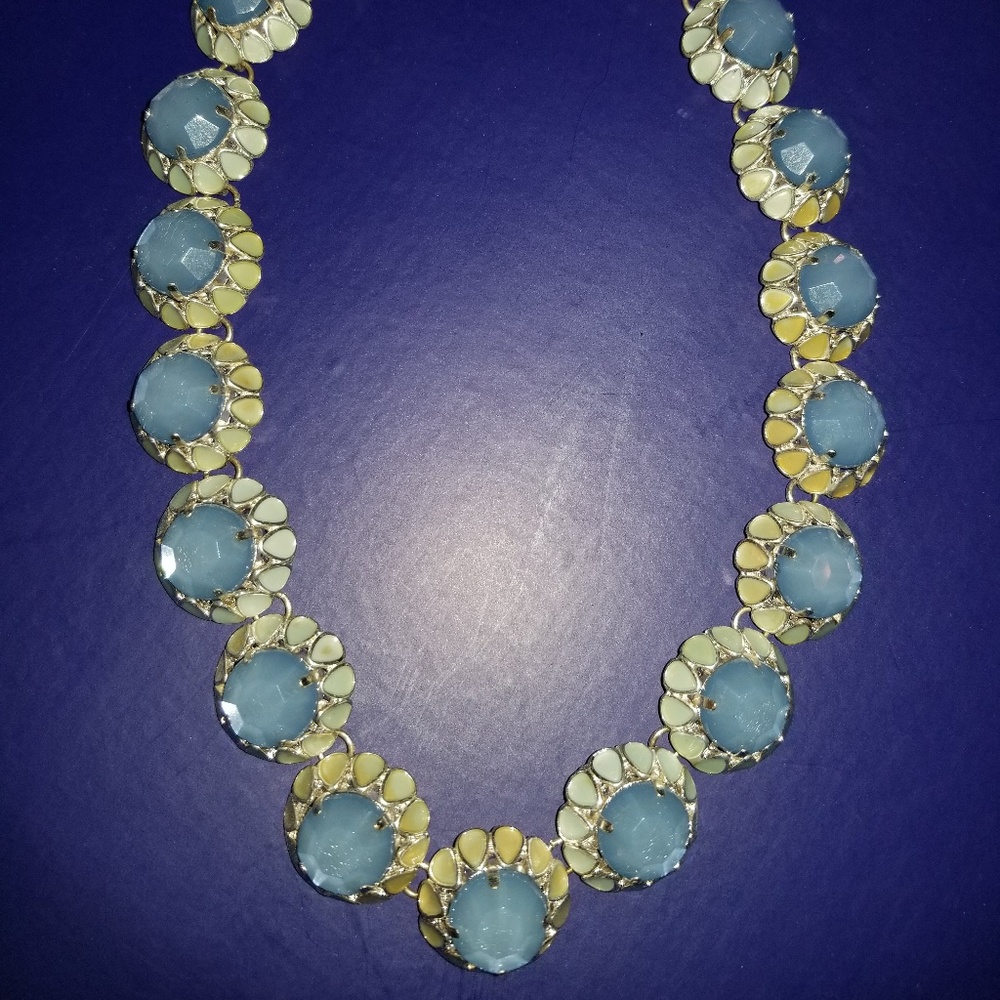 Baublebar Blue and Silver Statement Necklace